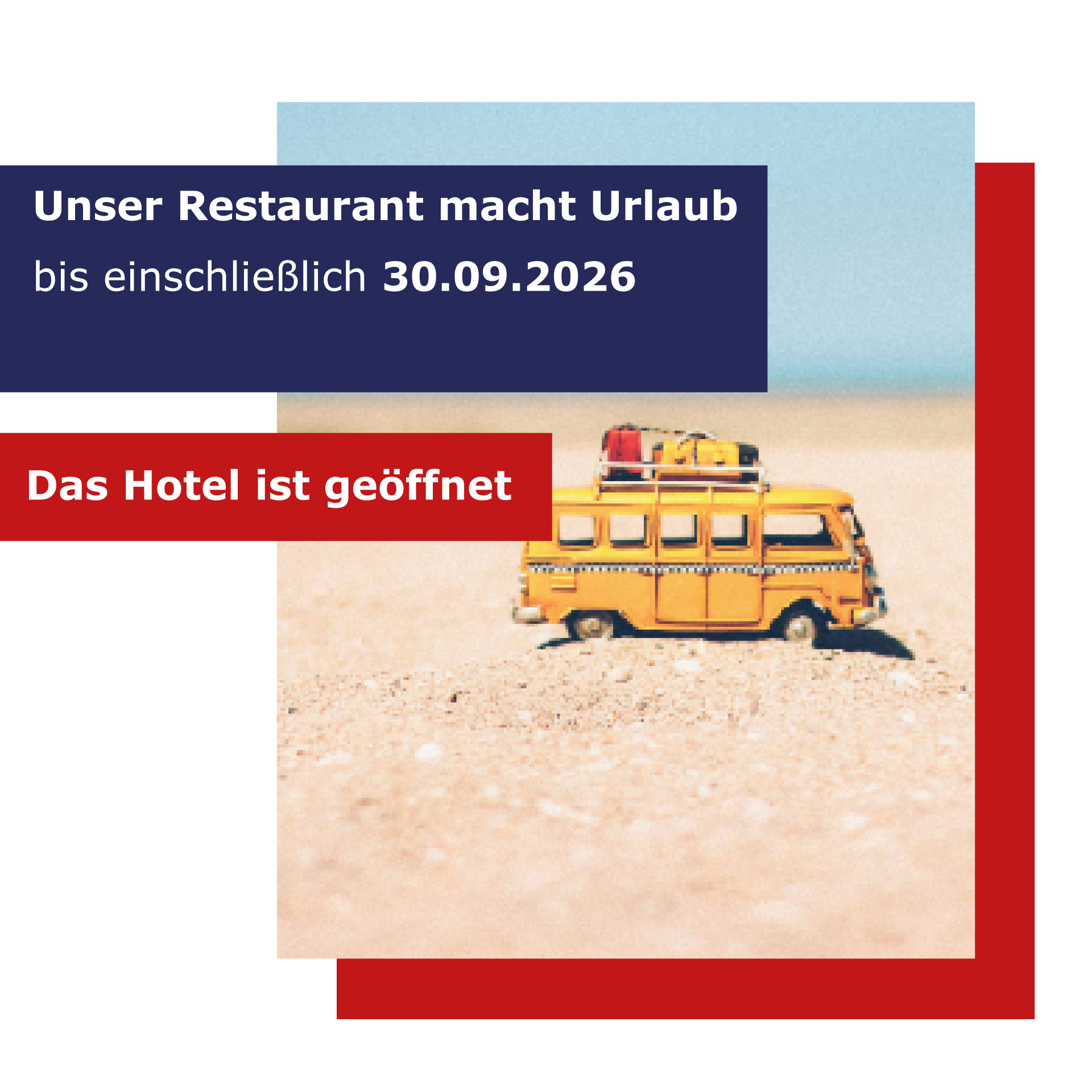 Kurze Pause im Restaurant